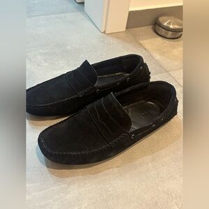 Men's Black Loafers Zign in Suede